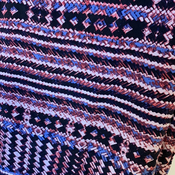 Bcbgmaxaroa keyhole 100% silk dress multi bright colors size Small - Picture 17 of 17